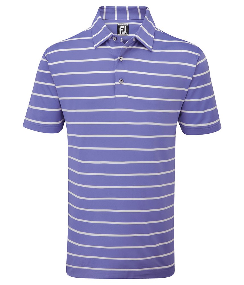 Footjoy Mens Lisle Stripe Polo Shirt Golfonline 7880