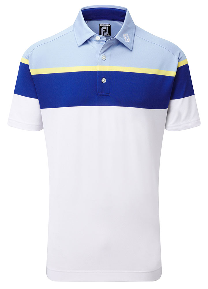 FootJoy Mens Raglan Chest Stripe Polo Shirt | GolfOnline