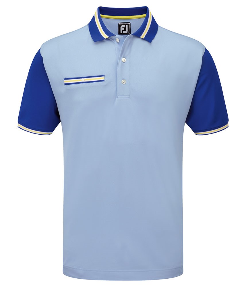 FootJoy Mens Colour Block Polo Shirt | GolfOnline