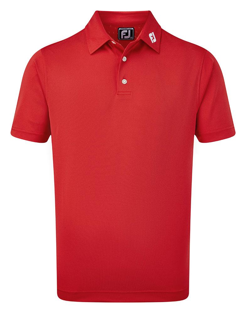 FootJoy Mens ProDry Performance Stretch Pique Solid Polo Shirt