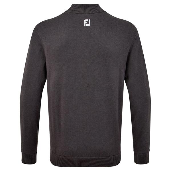 footjoy lambswool lined half zip sweater