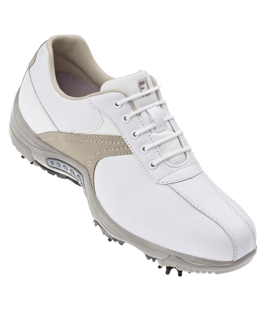FootJoy Ladies Contour Series Golf Shoes (White Saddle/Silver) 2014