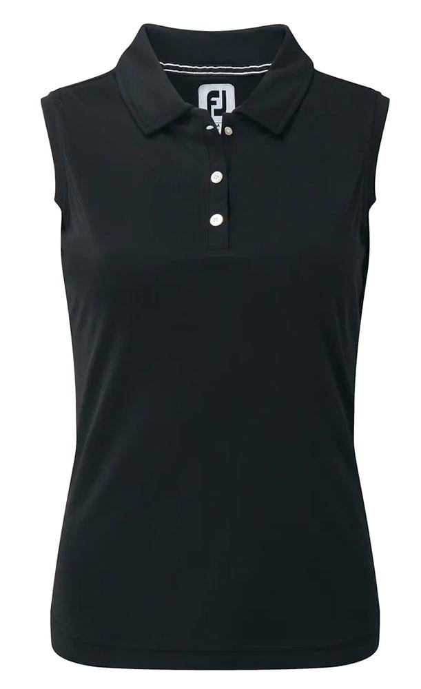 FootJoy Ladies Interlock Sleeveless Solid Polo Shirt