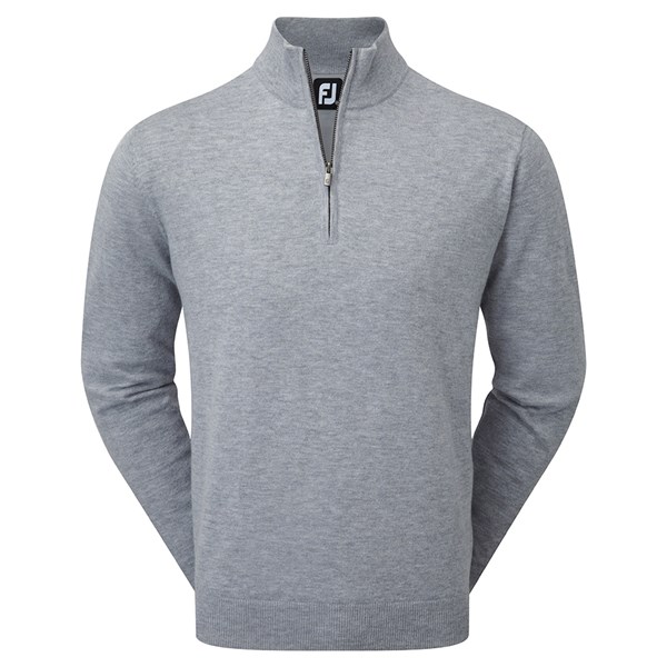 FootJoy Mens Lambswool Lined Half Zip Pullover | GolfOnline