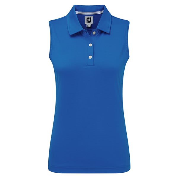 FootJoy Ladies Interlock Sleeveless Solid Polo Shirt 2019 - Golfonline