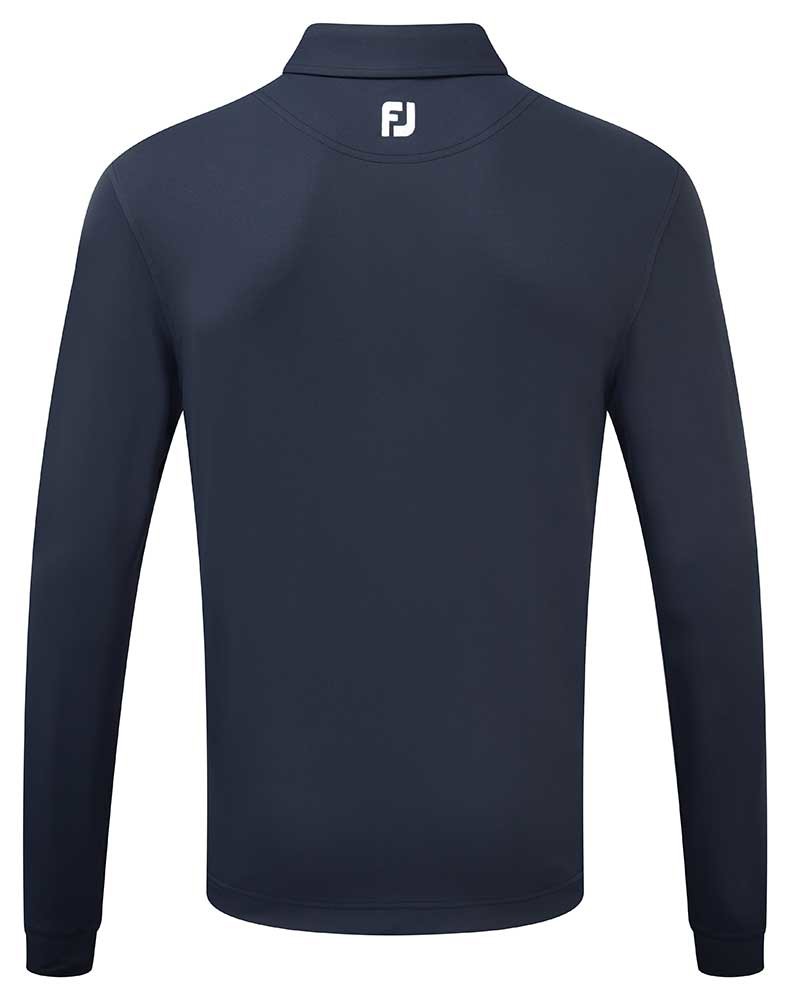 FootJoy Mens Long Sleeve Dot Geo Jacquard Polo Shirt - Golfonline
