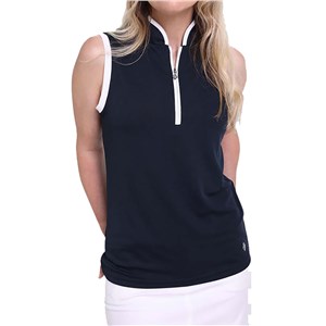 Pure Golf Ladies Bloom Sleeveless Polo Shirt