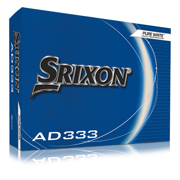 Srixon AD333 Pure White Golf Balls (12 Balls) - 11th Gen