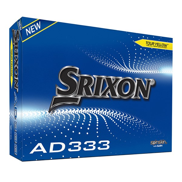 Srixon AD333 Yellow Golf Balls (12 Balls) - 10th Gen