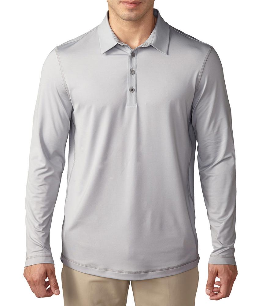 adidas Mens ClimaCool UPF Long Sleeve Polo Shirt
