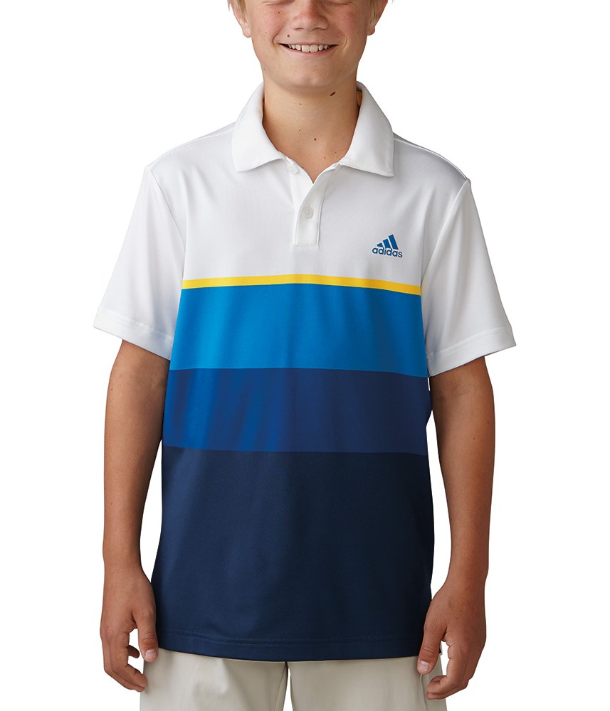  adidas  Boys  ClimaCool Engineered Striped Polo  Shirt  