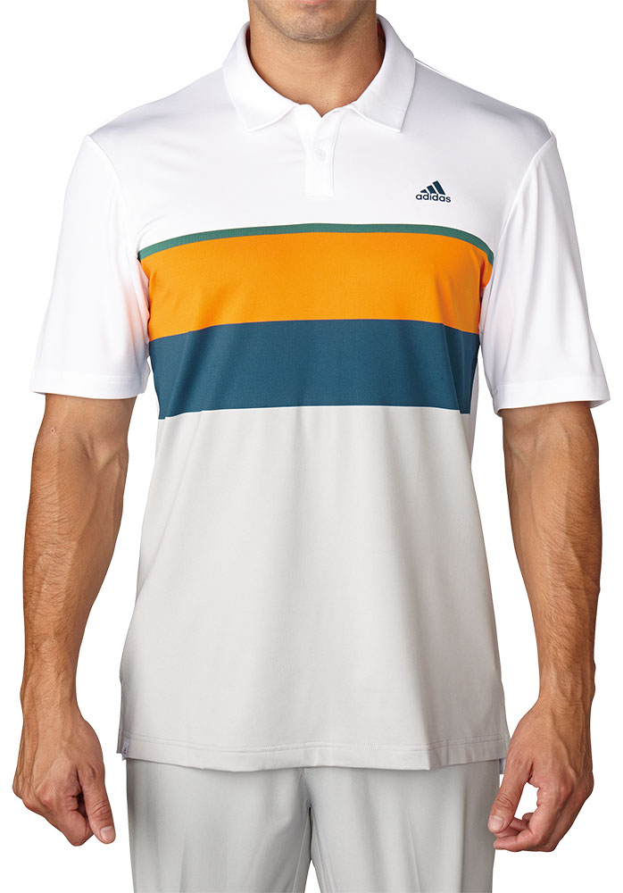 adidas Mens ClimaCool Engineered Stripe Polo Shirt | GolfOnline