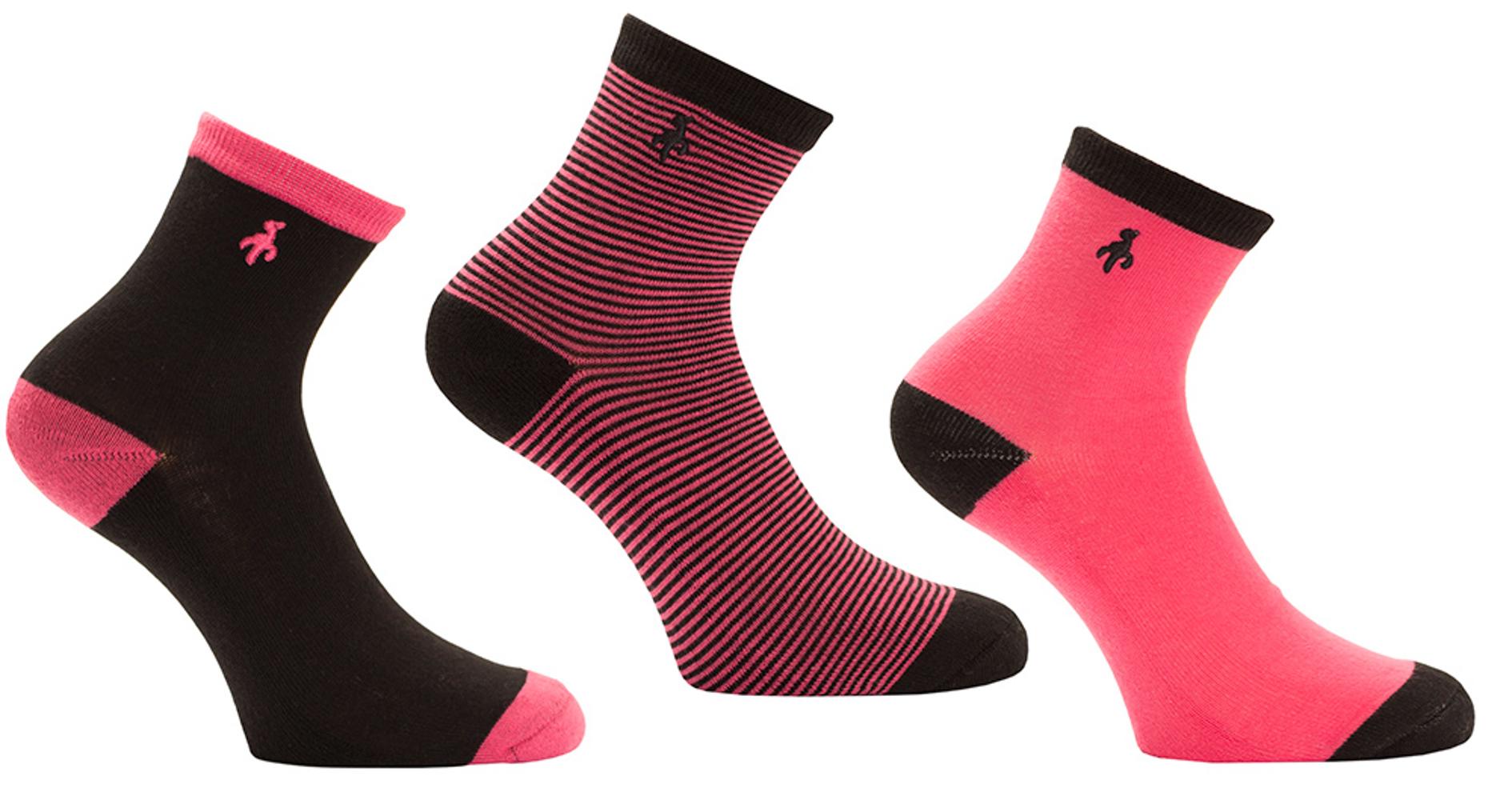 Green Lamb Ladies Helena Patterned Socks (3 Pack)