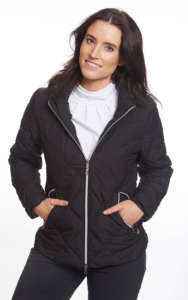 Green Lamb Ladies Jules Quilted Jacket with Hood - Golfonline