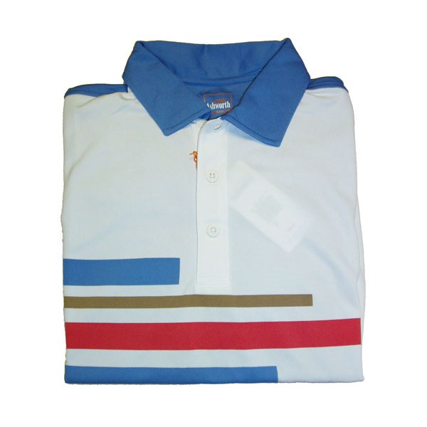 Ashworth Mesh Colour Block Polo Shirt