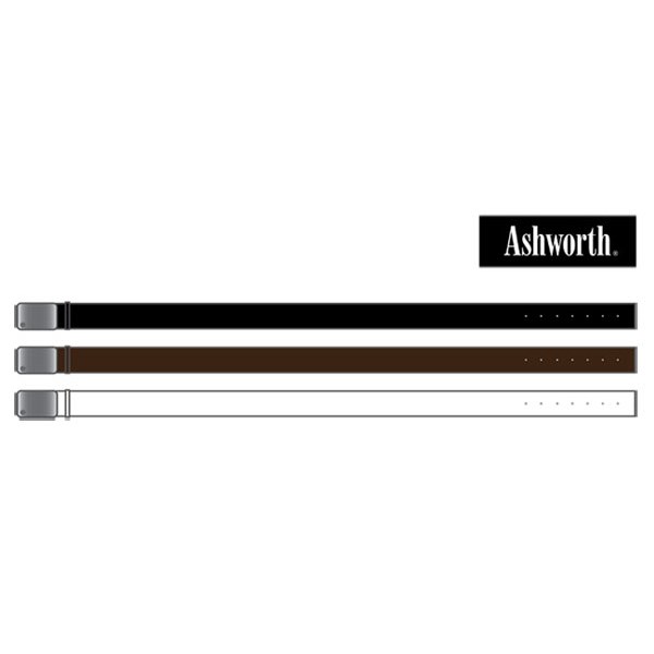 Ashworth Mens Square Cut Leather Belt