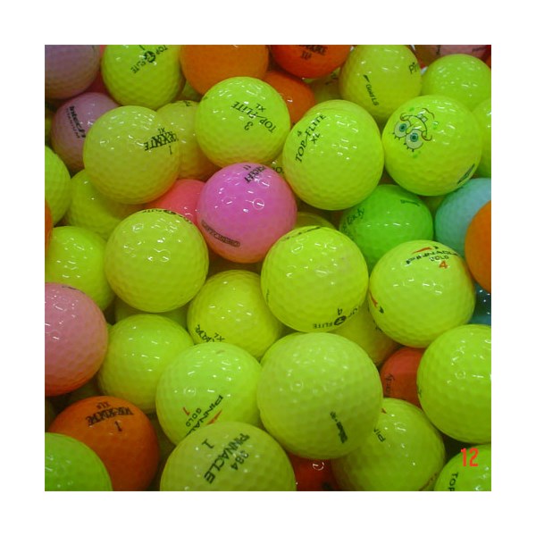 Assorted Mixed Colour Golf Balls (50 Balls) - Grade A/B