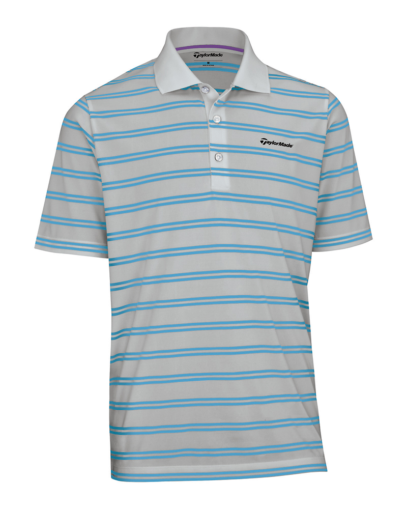 TaylorMade By Ashworth Pique Striped Polo Shirt 2013 - Golfonline