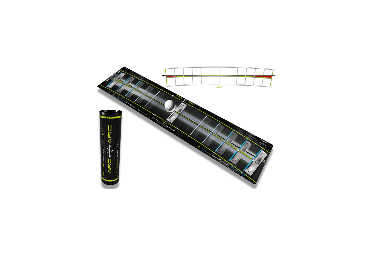 Arc To Arc Mat Putting Trainer 5 Light