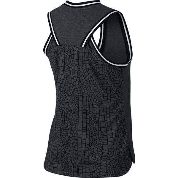Nike Ladies Burnout Knit Sleeveless Polo Shirt