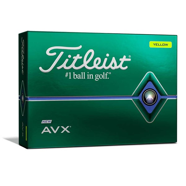 Titleist AVX Yellow Golf Balls (12 Balls)