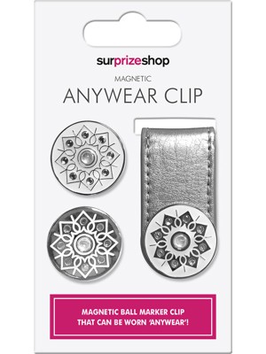 Crystal and Glitter Anywear Ball Marker Clips