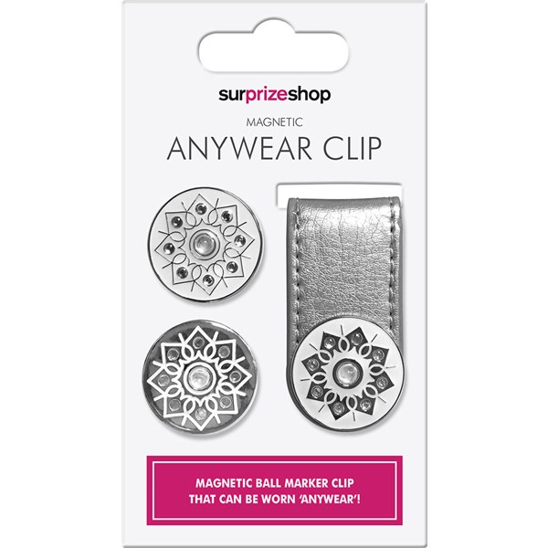 Crystal and Glitter Anywear Ball Marker Clips