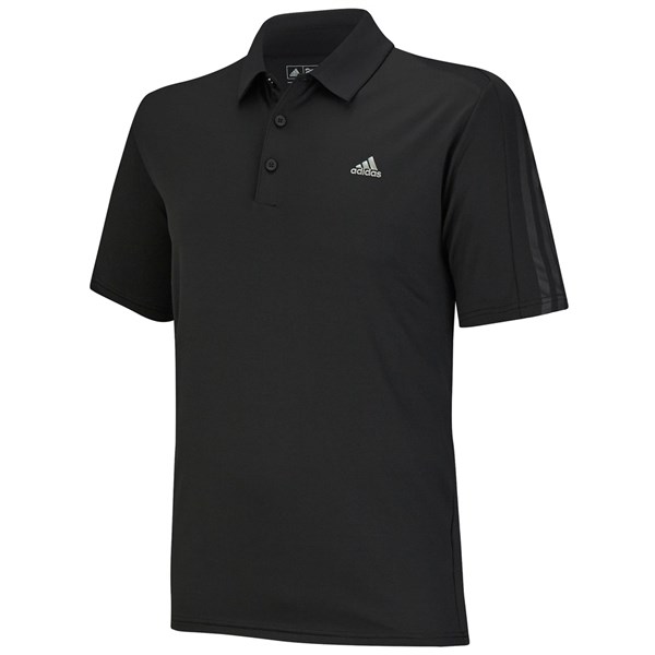 adidas Mens Sport Classic Deboss 3-Stripes Polo Shirt | GolfOnline