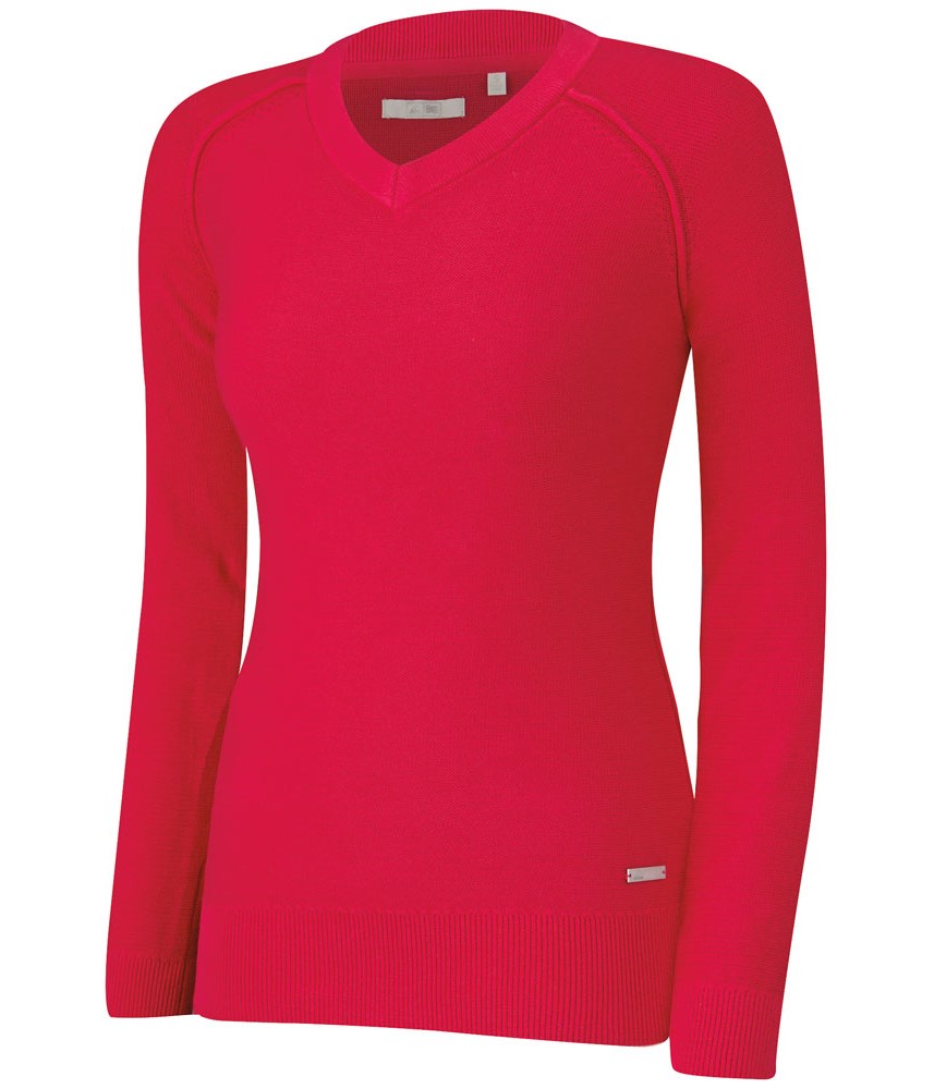 adidas Ladies Essentials V-Neck Sweater | GolfOnline