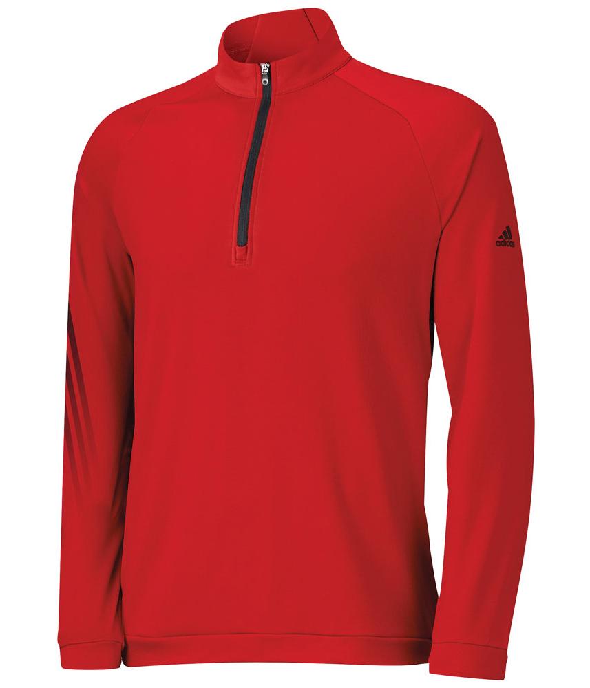 adidas Mens 3 Stripes Half Zip Pullover | GolfOnline