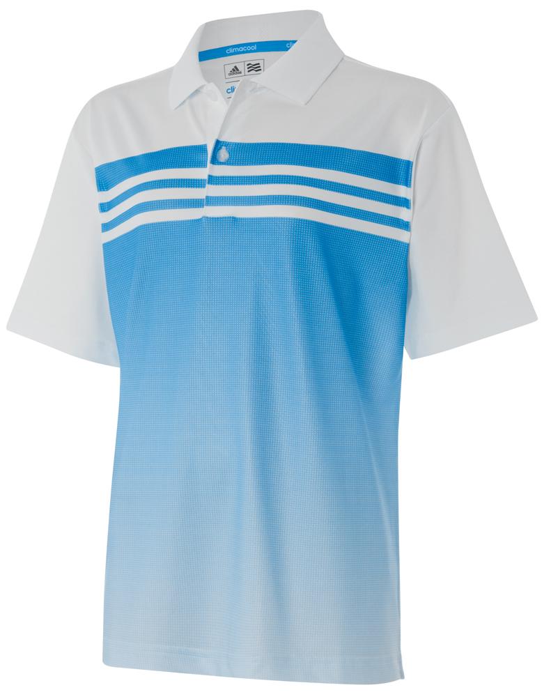 adidas Junior ClimaCool 3Stripes Gradient Polo Shirt 2015