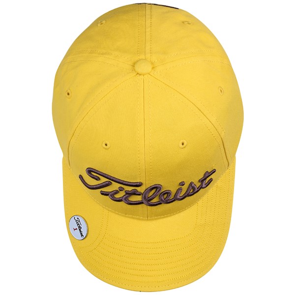 yellow golf cap