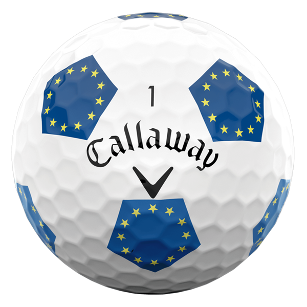 Limited Edition - Callaway Chrome Soft Truvis Team Europe Golf Balls ...