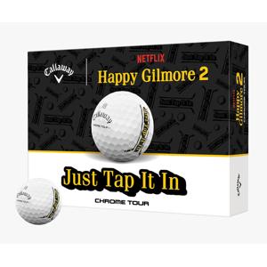 Limited Edition - Callaway Chrome Tour Happy Gilmore 2 Golf Balls - Just Tap It In