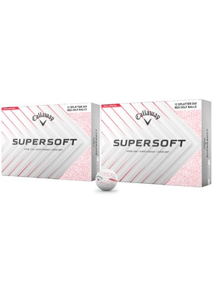 Callaway SuperSoft Splatter Golf Balls (24 Balls)