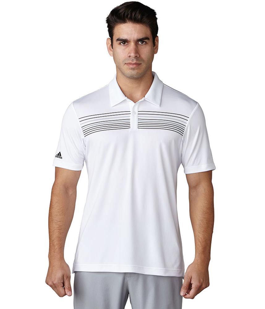 Adidas Mens ClimaCool Chest Print Polo Shirt