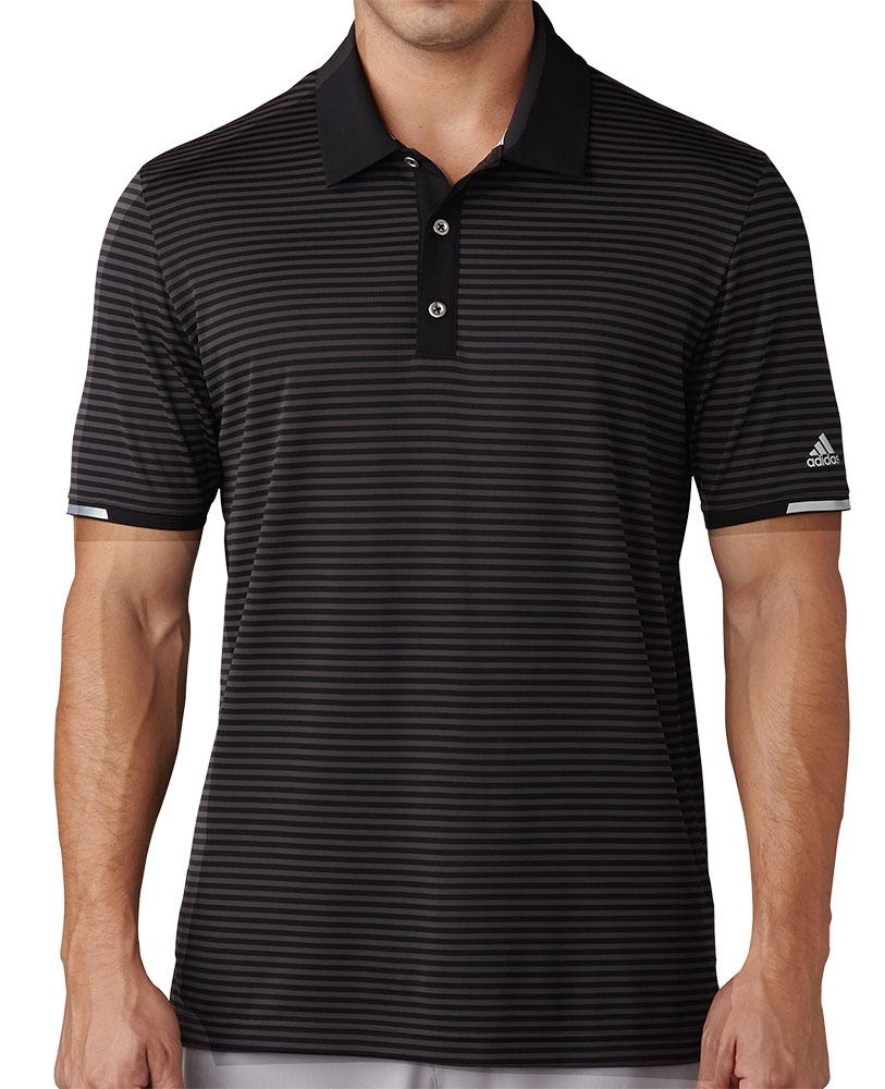 adidas Mens ClimaChill Tonal Stripe Polo Shirt | GolfOnline