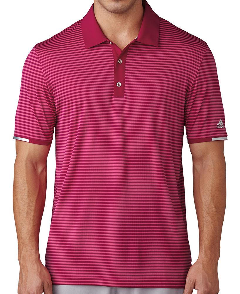 adidas Mens ClimaChill Tonal Stripe Polo Shirt | GolfOnline