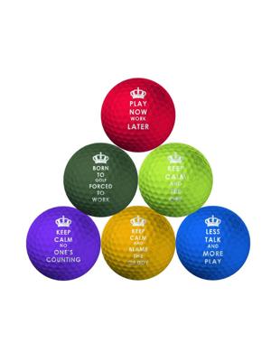 Keep Calm Golf Balls (6 Pack)