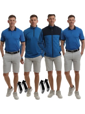 Island Green Mens Professional Summer Clothing Bundle Pack