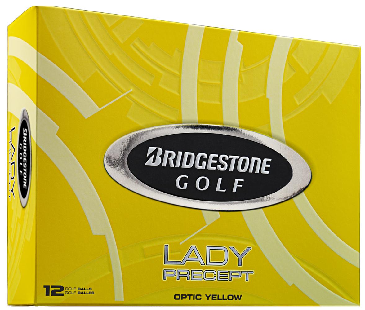 Bridgestone Lady Precept Yellow Golf Balls (12 Balls)