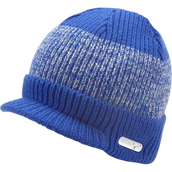 peaked bobble hat