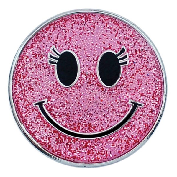 Smiley Face Glitter Ball Marker