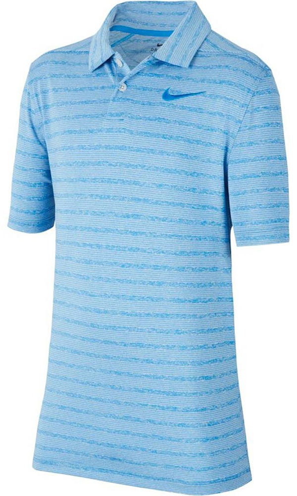 Nike Boys Dri-Fit Striped Polo Shirt - Golfonline
