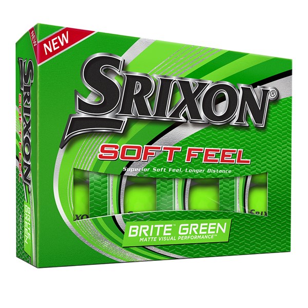 Srixon Soft Feel Brite Green Golf Balls (12 Balls)