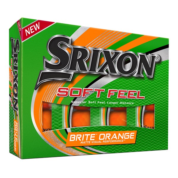 Srixon Soft Feel Brite Orange Golf Balls (12 Balls)