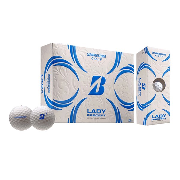 Bridgestone Lady Precept White Golf Balls (12 Balls)