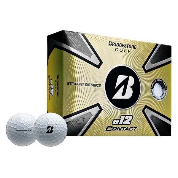 Bridgestone e12 Contact White Golf Balls (12 Balls) 2023