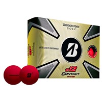 Bridgestone e12 Contact Matte Red Golf Balls 2023