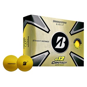 Bridgestone e12 Contact Matte Yellow Golf Balls